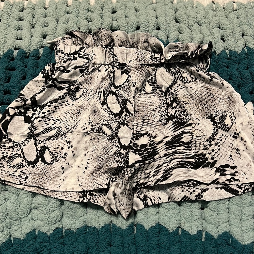 SHEIN XS snakeskin shorts